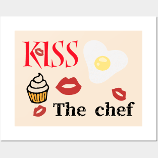 kiss the chef Posters and Art